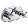 GRADE A1 - Chrome Concealed Thermostatic Shower Valve 1 Outlet - Camden