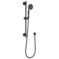 Black Adjustable Height Slide Rail Kit with Hand Shower - Camden Black Adjustable Height Slide Rail Kit with Hand Shower - Camden