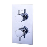 Axel Concealed Shower Valve - 2 Outlet - Chrome