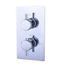 Axel Concealed Shower Valve - 2 Outlet - Chrome