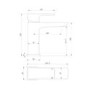 GRADE A2 - Black Mono Basin Mixer Tap - Zana