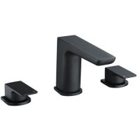 Black Bath Mixer Tap - 3 Tap Hole - Zana Black Bath Mixer Tap - 3 Tap Hole - Zana