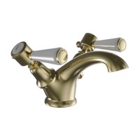 GRADE A1 - Gold Basin Mixer Tap - Helston