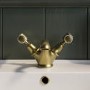 GRADE A1 - Gold Basin Mixer Tap - Helston