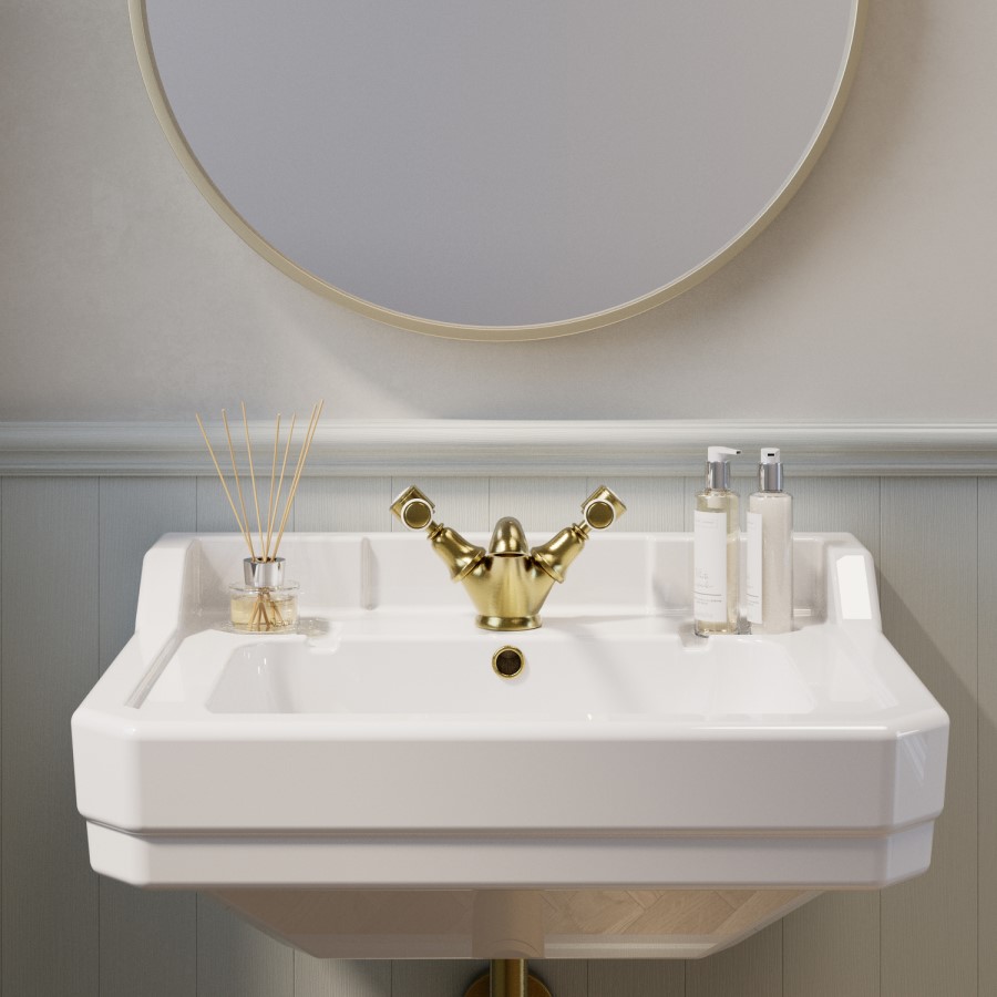ONLY OPENED - Gold Basin Mixer Tap - Helston