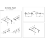 Wall Mounted Gold Basin Mixer Tap - Helston