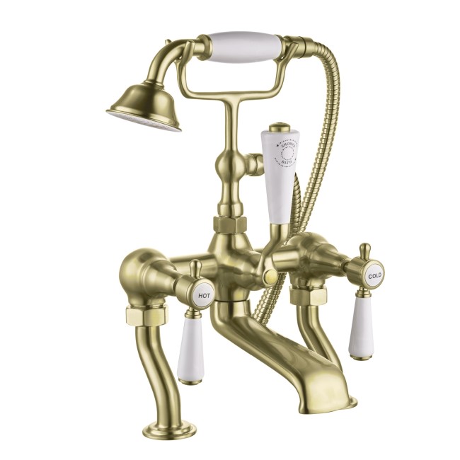 Gold Bath Shower Mixer Tap - Helston