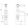 Black Basin Pillar Taps - Helston