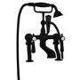 GRADE A2 - Black Bath Shower Mixer Tap - Helston