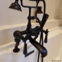 GRADE A2 - Black Bath Shower Mixer Tap - Helston