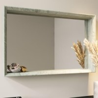 Rectangular Concrete Effect Bathroom Mirror 700 x 450mm - Arragon Rectangular Concrete Effect Bathroom Mirror 700 x 450mm - Arragon
