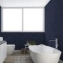 Navy Marble Chevron Wallpaper - Contour Antibac