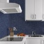Navy Marble Chevron Wallpaper - Contour Antibac