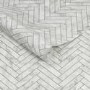 White Marble Chevron Wallpaper - Contour Antibac