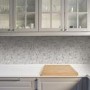 White Marble Chevron Wallpaper - Contour Antibac