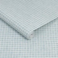 Duck Egg Mosaic Wallpaper - Contour Antibac