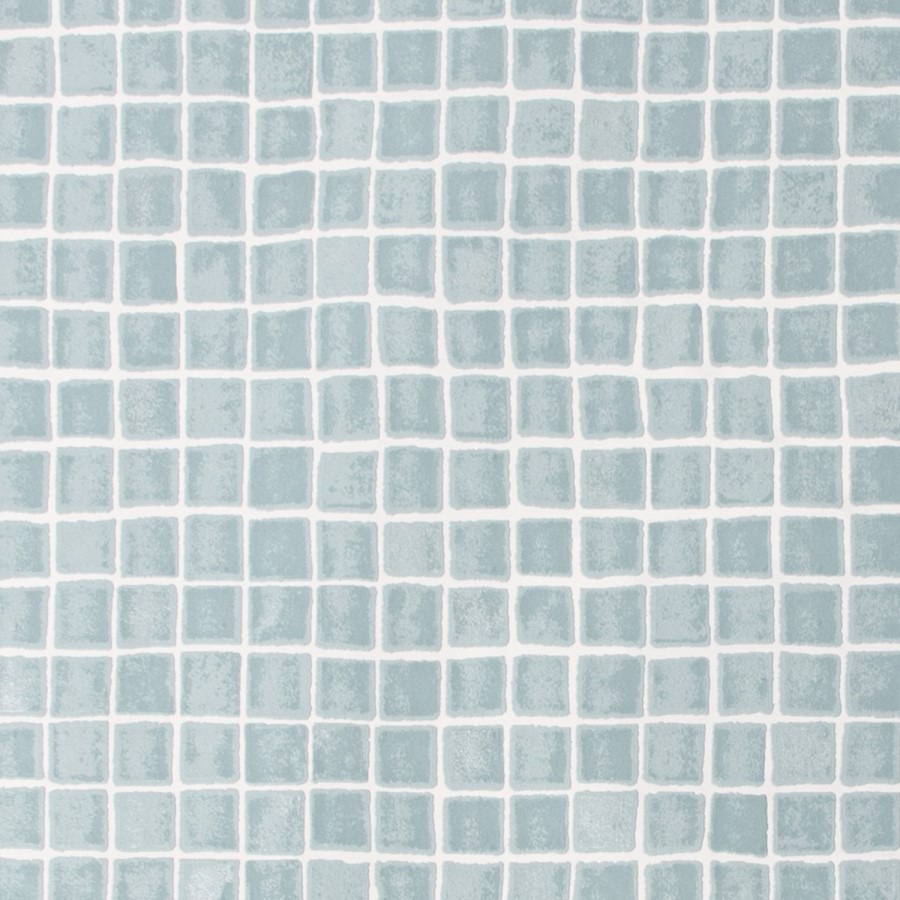 Duck Egg Mosaic Wallpaper - Contour Antibac