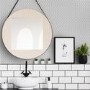 White Hexagon Lattice Wallpaper - Contour Antibac
