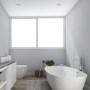 White Hexagon Lattice Wallpaper - Contour Antibac