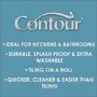Navy & White Fish Wallpaper - Contour Antibac