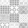 Grey Moroccan Tile Wallpaper - Contour