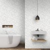 Light Grey Mosaic Tile Wallpaper - Contour
