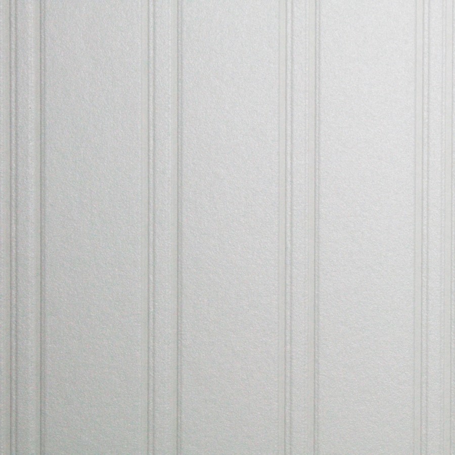 White Beadboard Superfresco Paintable Wallpaper