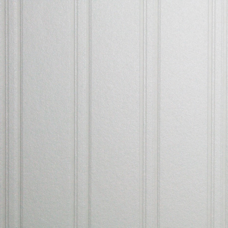 White Beadboard Superfresco Paintable Wallpaper - Better Bathrooms