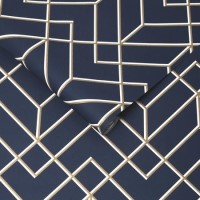 Navy & Gold Art Deco Wallpaper - Easy Superfresco Navy & Gold Art Deco Wallpaper - Easy Superfresco