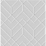 Silver & White Art Deco Wallpaper - Easy Superfresco