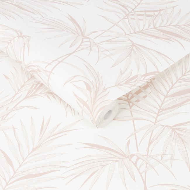 Pink Palm Leaves Wallpaper - Easy Superfresco