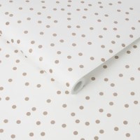 Rose Gold & White Confetti Wallpaper - Easy Superfresco Rose Gold & White Confetti Wallpaper - Easy Superfresco