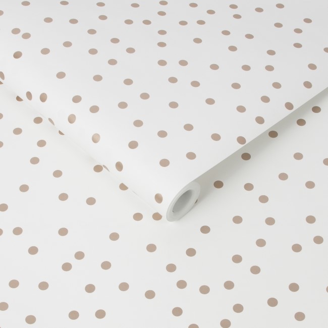 Rose Gold & White Confetti Wallpaper - Easy Superfresco