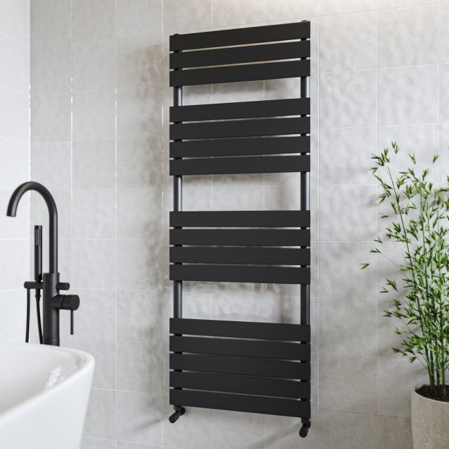 Black Towel Radiator 1600 x 600mm - Tundra - Better Bathrooms