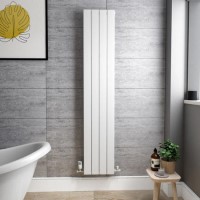 GRADE A1 - White Vertical Single Panel Radiator 1600 x 300mm - Mojave