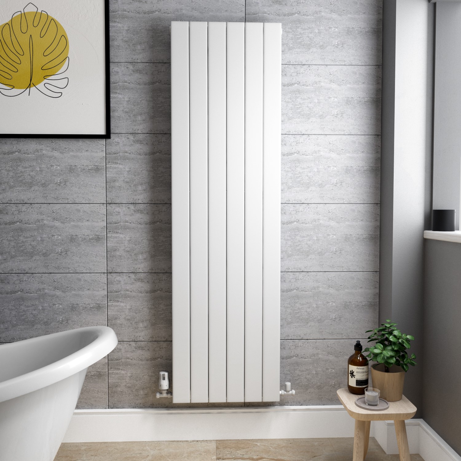 Institutional Grade Radiators GRADE A2 - White Vertical Double Panel Radiator 1600 x 452mm - Mojave ...