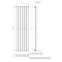 GRADE A1 - White Vertical Double Panel Radiator 1600 x 452mm - Mojave