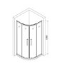 Chrome 4mm Glass Quadrant Shower Enclosure 800mm- Lyra