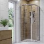900x900mm Chrome 6mm Quadrant Shower Enclosure - Carina