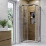 900x900mm Chrome 6mm Quadrant Shower Enclosure - Carina