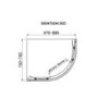 GRADE A1 - Carina 900x760mm 6mm Offset Quadrant
