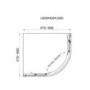 Chrome 6mm Glass Offset Quadrant Shower Enclosure 1000x900mm - Carina