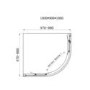 GRADE A2 - Chrome 6mm Glass Offset Quadrant Shower Enclosure 1000x900mm - Carina