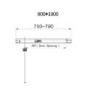 Chrome 6mm Glass Hinged Shower Door 800mm - Carina