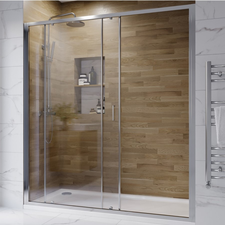 1600mm Sliding Shower Door 6mm Glass-Carina
