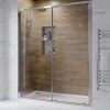 Chrome 6mm Glass Sliding Shower Door 1700mm -Carina