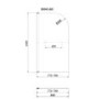 Grade A2 - Freestanding Single Ended Right Hand Corner Shower Bath with Black Bath Screen with Towel Rail  1650 x 800mm - Amaro