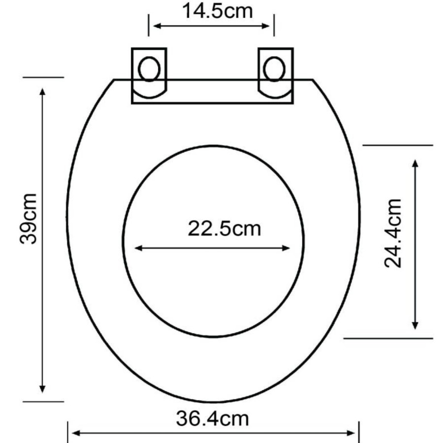 White Round Wooden Soft Close Toilet Seat - Park Royal