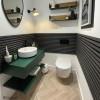 GRADE A1 - 800mm Green Wall Hung Countertop Basin Shelf - Lugo