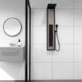 Luni Grey Stone Effect Shower Tower